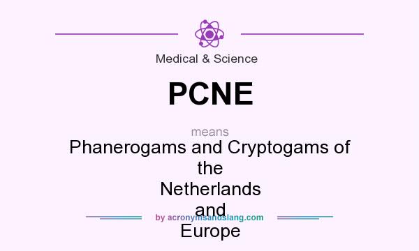 What does PCNE mean? It stands for Phanerogams and Cryptogams of the Netherlands and Europe