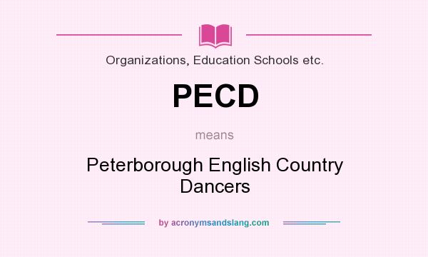 What does PECD mean? It stands for Peterborough English Country Dancers