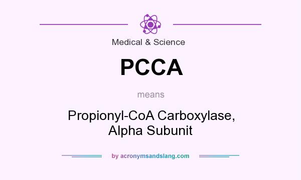 What does PCCA mean? It stands for Propionyl-CoA Carboxylase, Alpha Subunit