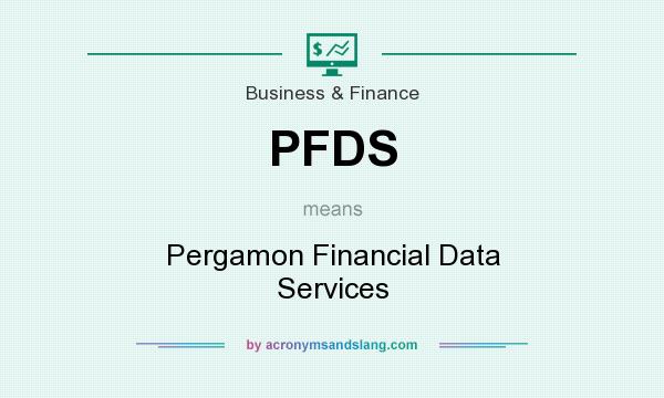 What does PFDS mean? It stands for Pergamon Financial Data Services