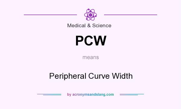 What does PCW mean? It stands for Peripheral Curve Width