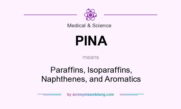 What does PINA mean? It stands for Paraffins, Isoparaffins, Naphthenes, and Aromatics