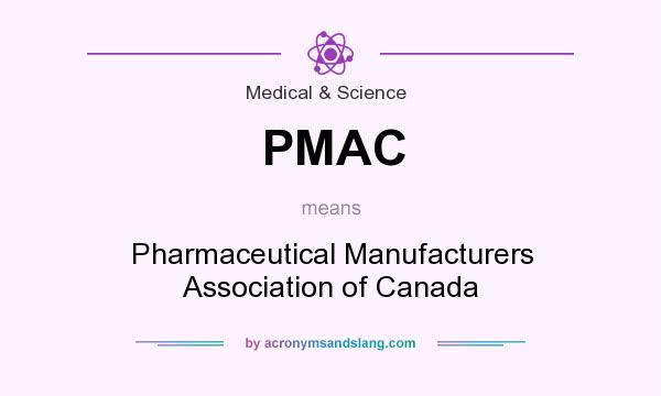 What does PMAC mean? It stands for Pharmaceutical Manufacturers Association of Canada