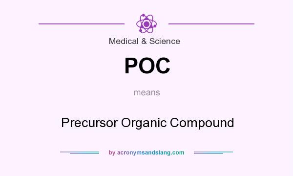 What does POC mean? It stands for Precursor Organic Compound