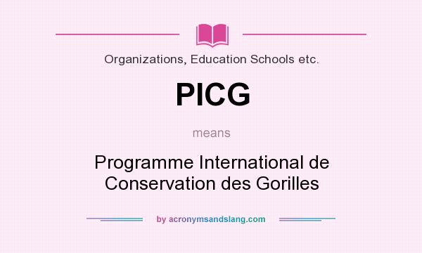 What does PICG mean? It stands for Programme International de Conservation des Gorilles