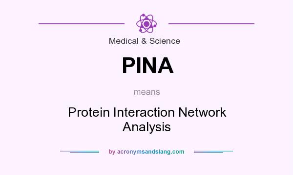 What does PINA mean? It stands for Protein Interaction Network Analysis