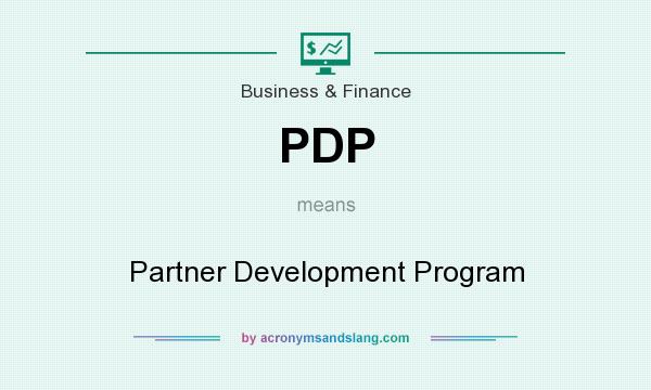 What does PDP mean? It stands for Partner Development Program