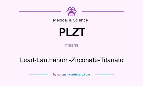 What does PLZT mean? It stands for Lead-Lanthanum-Zirconate-Titanate