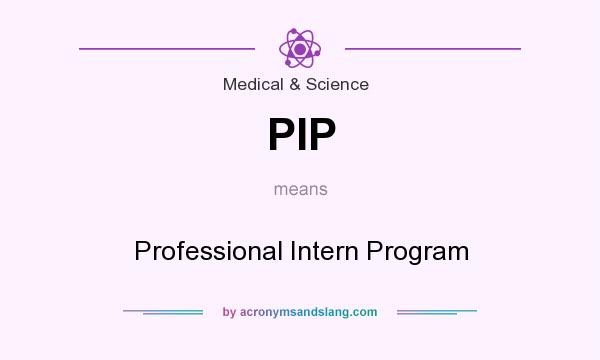 What does PIP mean? It stands for Professional Intern Program