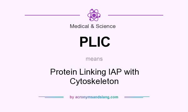 What does PLIC mean? It stands for Protein Linking IAP with Cytoskeleton