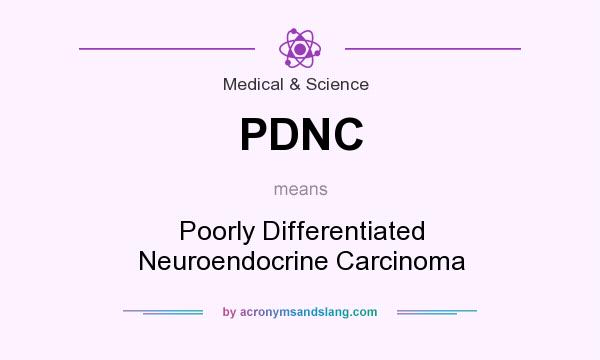What does PDNC mean? It stands for Poorly Differentiated Neuroendocrine Carcinoma