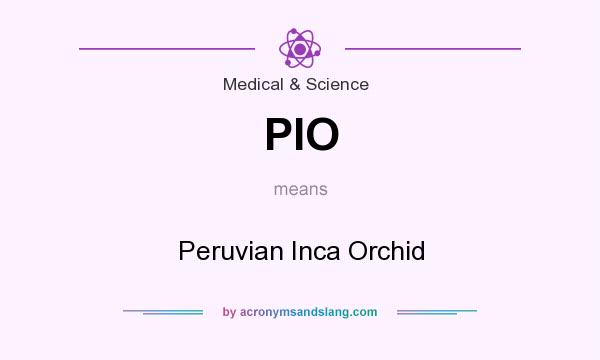 What does PIO mean? It stands for Peruvian Inca Orchid