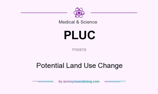 What does PLUC mean? It stands for Potential Land Use Change