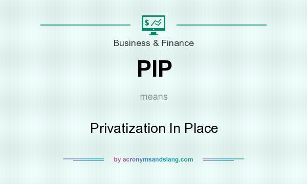 What does PIP mean? It stands for Privatization In Place