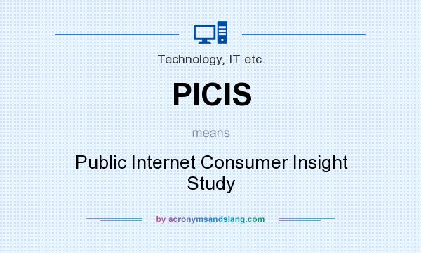 What does PICIS mean? It stands for Public Internet Consumer Insight Study