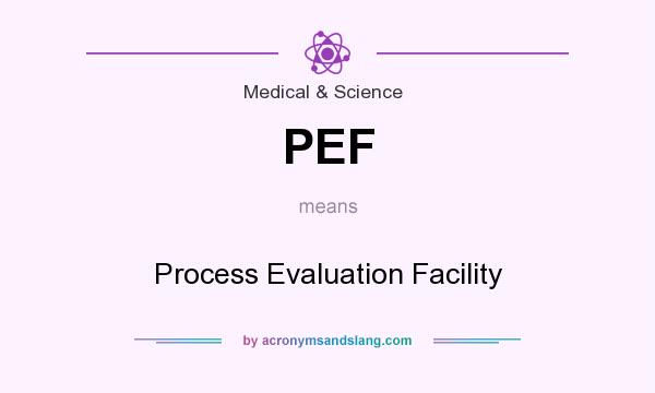 What does PEF mean? It stands for Process Evaluation Facility