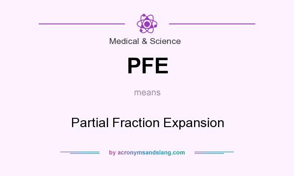 What does PFE mean? It stands for Partial Fraction Expansion