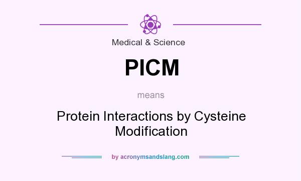 What does PICM mean? It stands for Protein Interactions by Cysteine Modification