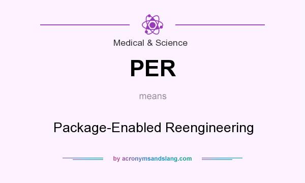 What does PER mean? It stands for Package-Enabled Reengineering
