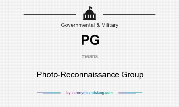 What does PG mean? It stands for Photo-Reconnaissance Group