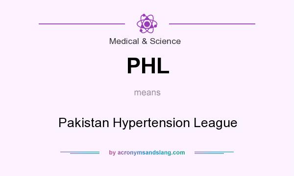What does PHL mean? It stands for Pakistan Hypertension League