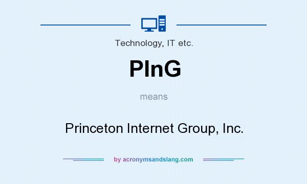 What does PInG mean? It stands for Princeton Internet Group, Inc.