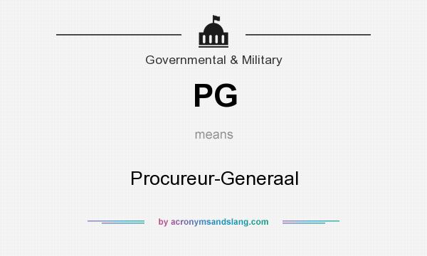 What does PG mean? It stands for Procureur-Generaal