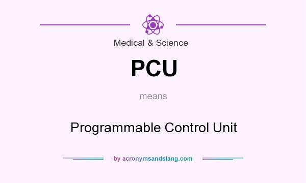 What does PCU mean? It stands for Programmable Control Unit