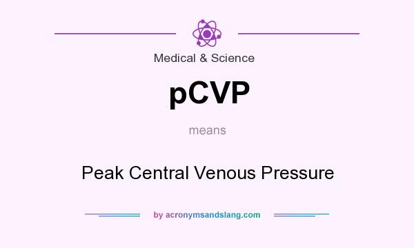 What does pCVP mean? It stands for Peak Central Venous Pressure