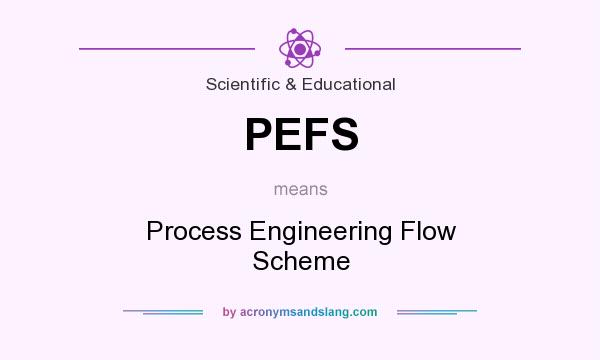 What does PEFS mean? It stands for Process Engineering Flow Scheme