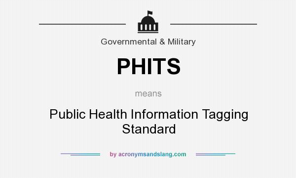 What does PHITS mean? It stands for Public Health Information Tagging Standard