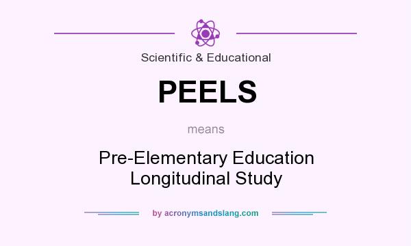 What does PEELS mean? It stands for Pre-Elementary Education Longitudinal Study