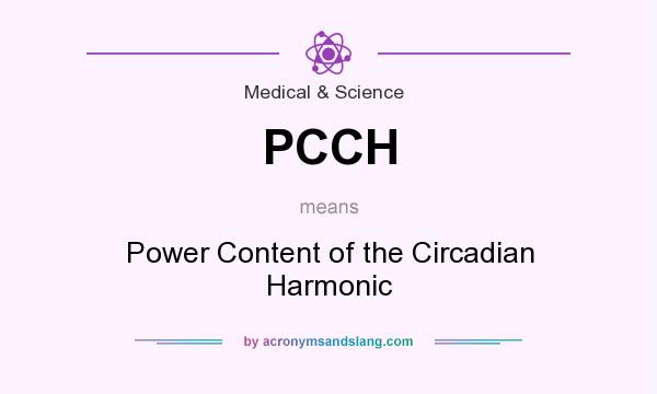 What does PCCH mean? It stands for Power Content of the Circadian Harmonic