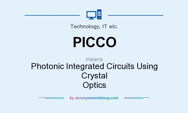 What does PICCO mean? It stands for Photonic Integrated Circuits Using Crystal Optics