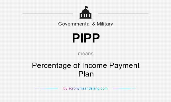 What does PIPP mean? It stands for Percentage of Income Payment Plan