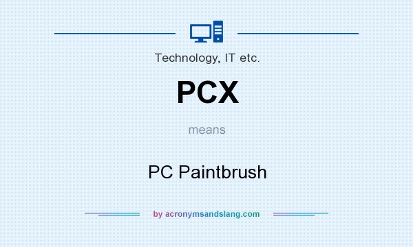 What does PCX mean? It stands for PC Paintbrush