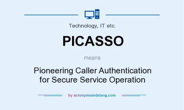 What does PICASSO mean? It stands for Pioneering Caller Authentication for Secure Service Operation