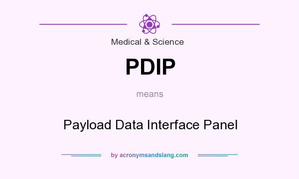 What does PDIP mean? It stands for Payload Data Interface Panel