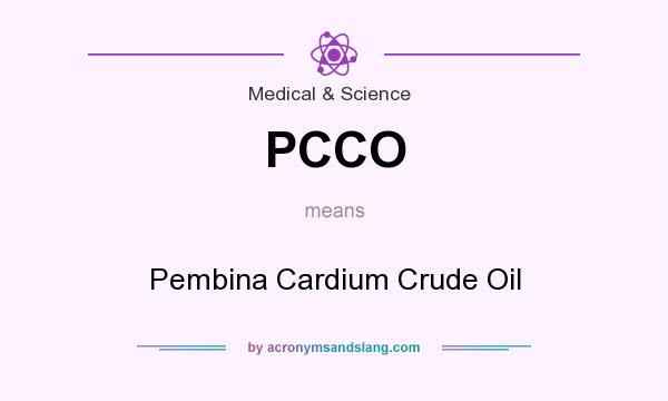 What does PCCO mean? It stands for Pembina Cardium Crude Oil