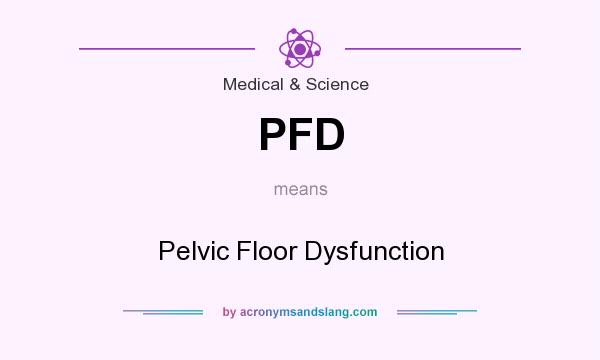 What does PFD mean? It stands for Pelvic Floor Dysfunction