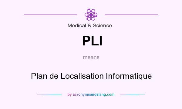 What does PLI mean? It stands for Plan de Localisation Informatique