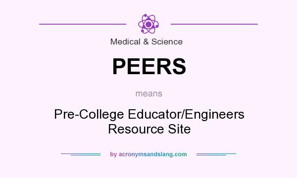 What does PEERS mean? It stands for Pre-College Educator/Engineers Resource Site