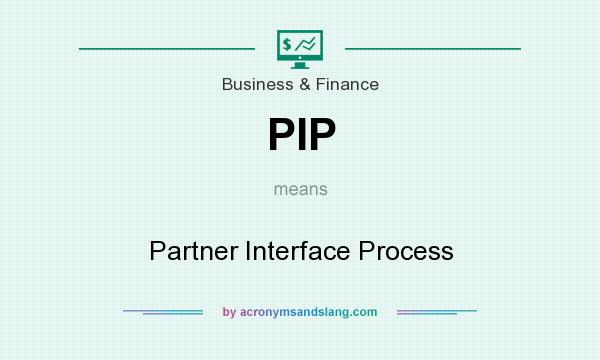 What does PIP mean? It stands for Partner Interface Process