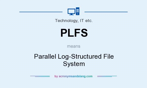 What does PLFS mean? It stands for Parallel Log-Structured File System