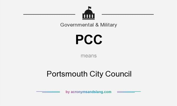 What does PCC mean? It stands for Portsmouth City Council