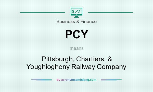 What does PCY mean? It stands for Pittsburgh, Chartiers, & Youghiogheny Railway Company