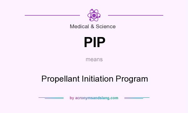 What does PIP mean? It stands for Propellant Initiation Program