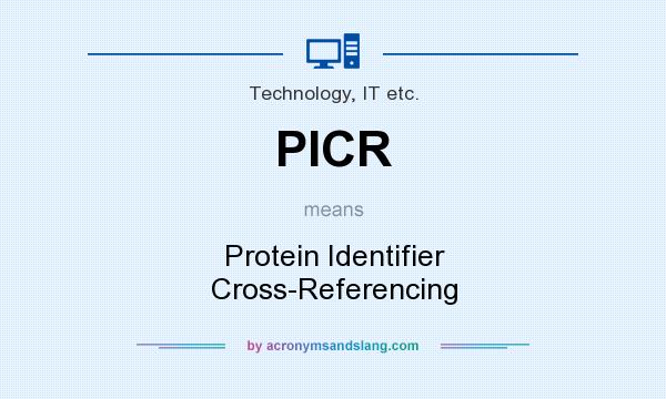 What does PICR mean? It stands for Protein Identifier Cross-Referencing
