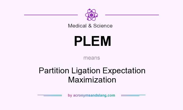 What does PLEM mean? It stands for Partition Ligation Expectation Maximization