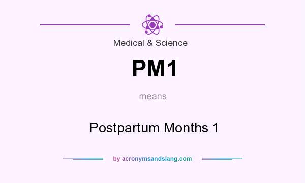 What does PM1 mean? It stands for Postpartum Months 1